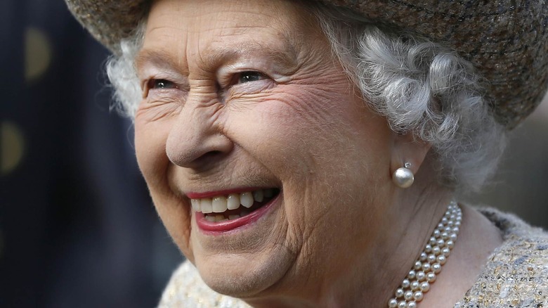 Queen Elizabeth smiling