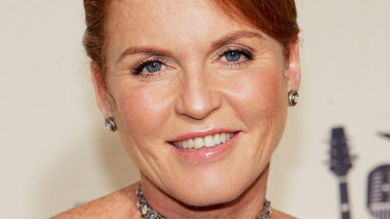 Sarah Ferguson smiling on the red carpet