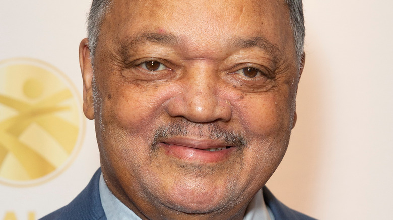 Reverend Jesse Jackson smiles in 2019