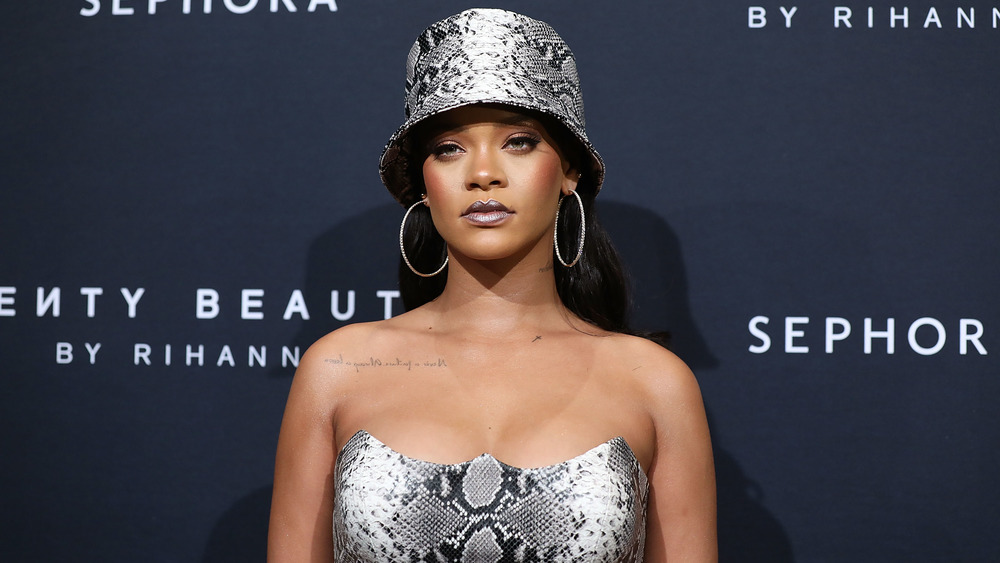 Rihanna at the Fenty Beauty Anniversary event