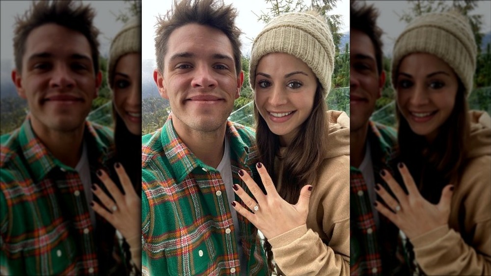 Casey Cott announcing his engagement