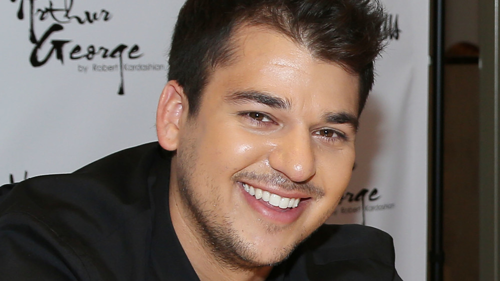 Rob Kardashian smiling