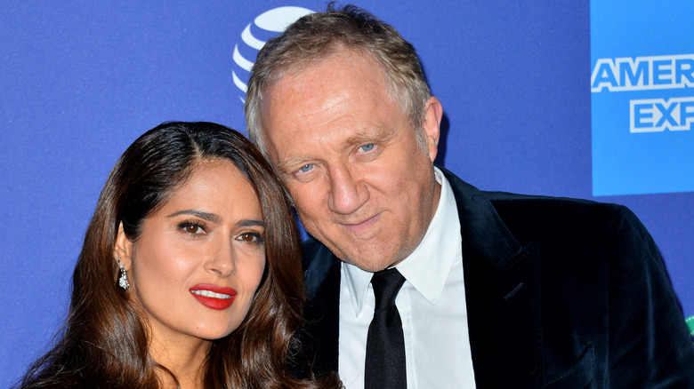 Salma Hayek and Francois-Henri Pinault at 2020 Palm Springs International Film Festival 