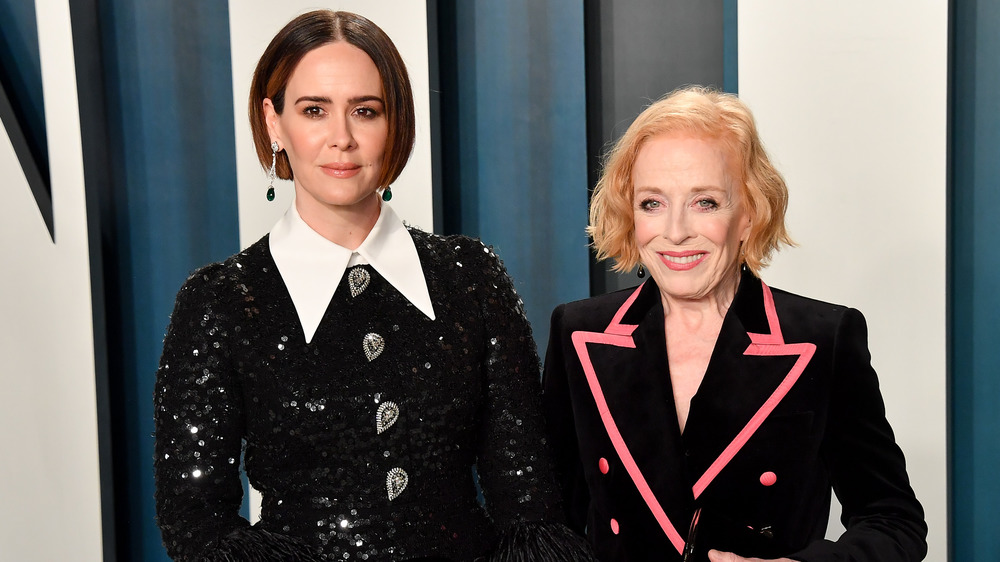 Sarah Paulson and Holland Taylor smiling together