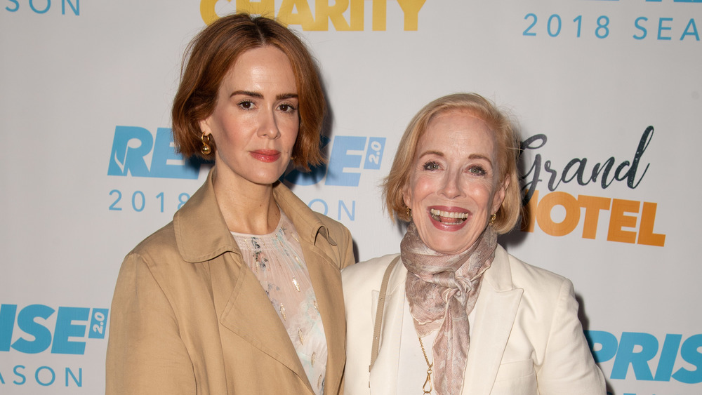 Sarah Paulson and Holland Taylor arm in arm