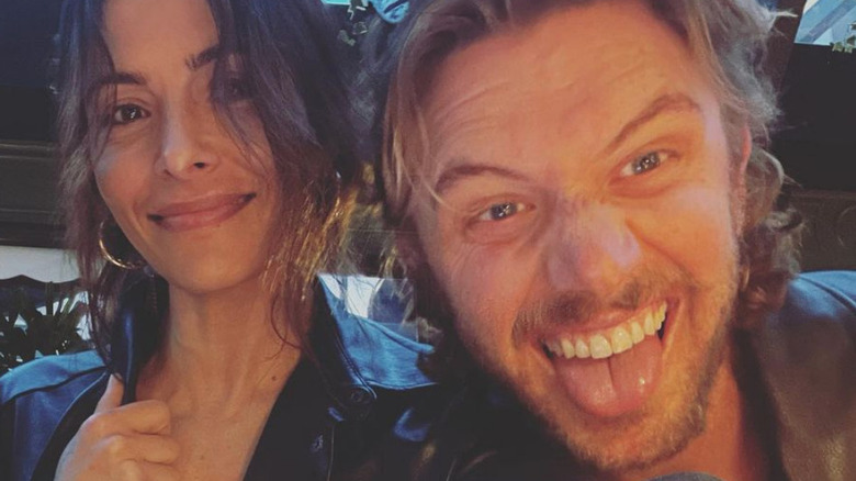 Sarah Shahi and Adam Demos