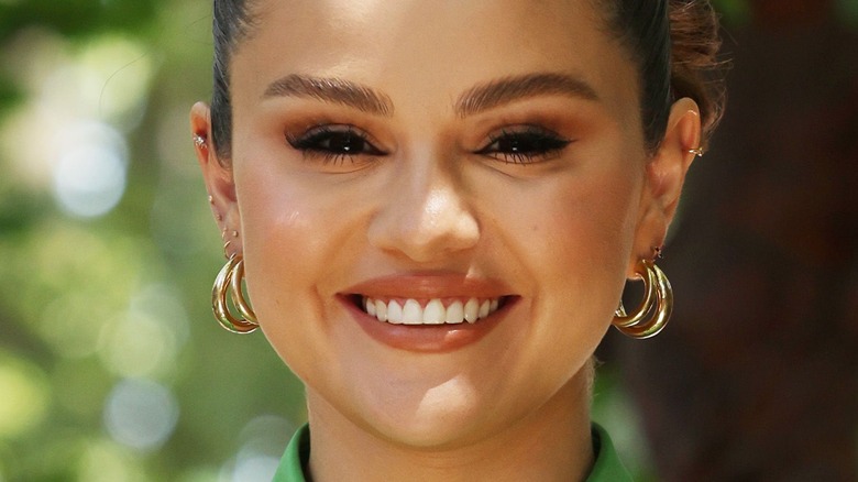 Selena Gomez smiling in 2022