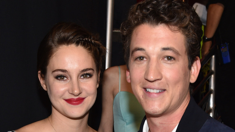 Miles Teller and Shailene Woodley smiling
