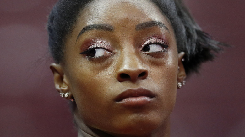 Simone Biles serious 