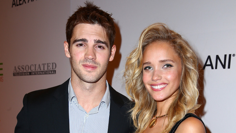 Steven R. McQueen and Allie Silva smiling