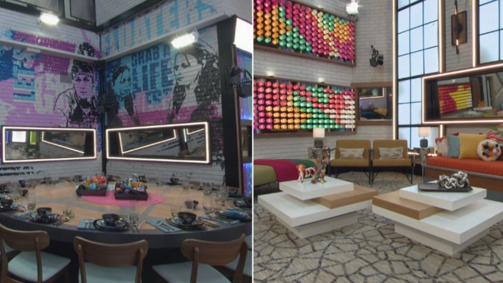 The dining room and living room on Big Brother All Stars