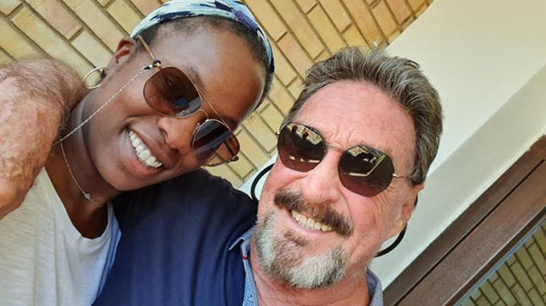 Janice Dyson and John McAfee selfie