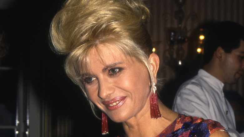 Ivana Trump smiles with big hair