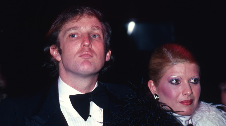 Donald, Ivana Trump frown