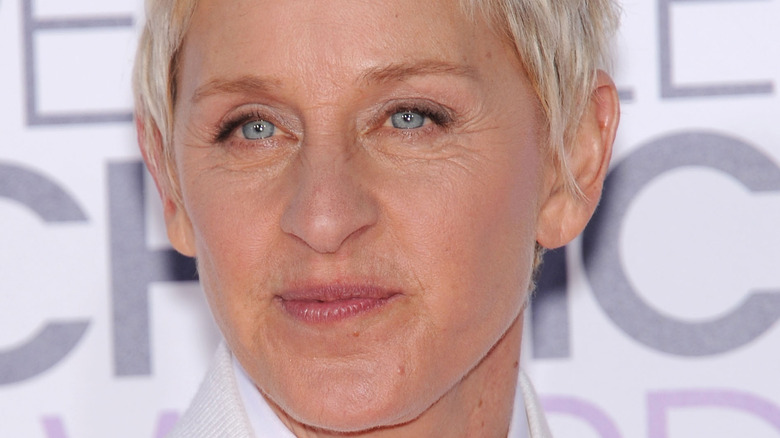 Ellen DeGeneres pierced lips