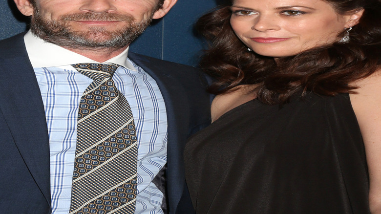 Luke Perry and Madison Bauer at a GLAAD event