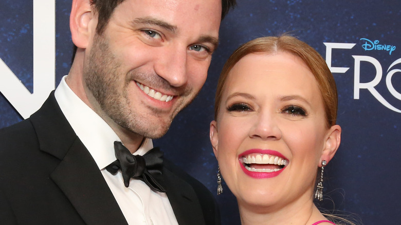 Colin Donnell and Patti Murin grinning