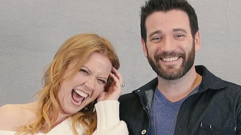 Patti Murin and Colin Donnell laughing