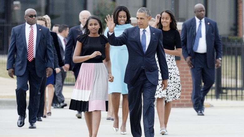 Sasha Obama Michelle Obama Barack Obama Malia Obama