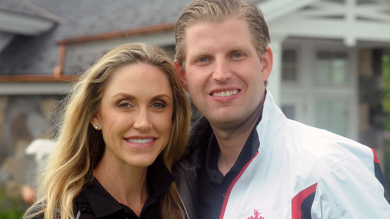 Eric And Lara Trump smile 