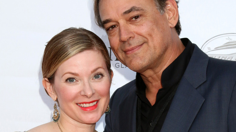 Cady McClain and Jon Lindstrom smiling