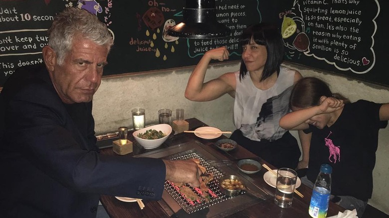 Anthony Bourdain with Ottavia Busia and Ariane