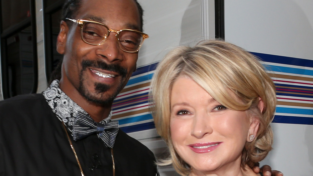 Snoop Dogg and Martha Stewart smile