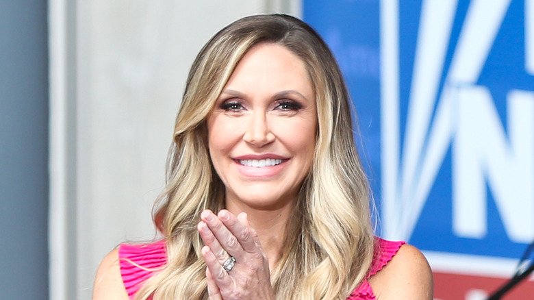 Lara Trump at an event, clapping