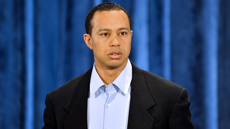Tiger Woods speaking