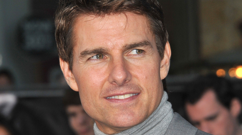 Tom Cruise looking to the side