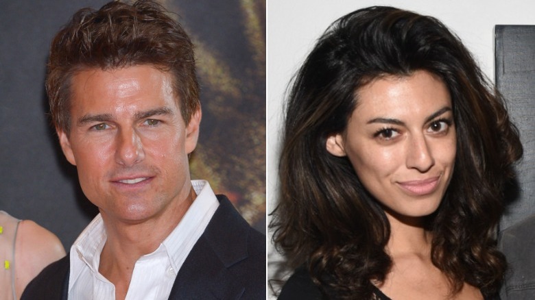 Tom Cruise, Yolanda Pecoraro, split image, both smiling