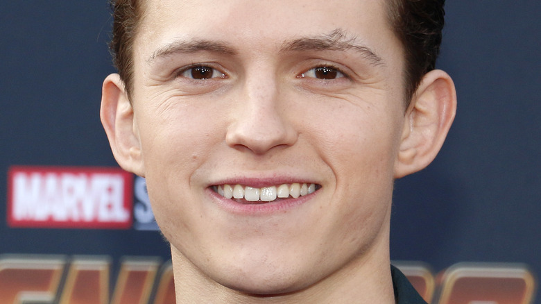 Tom Holland at the "Avengers: Infinity War" premiere