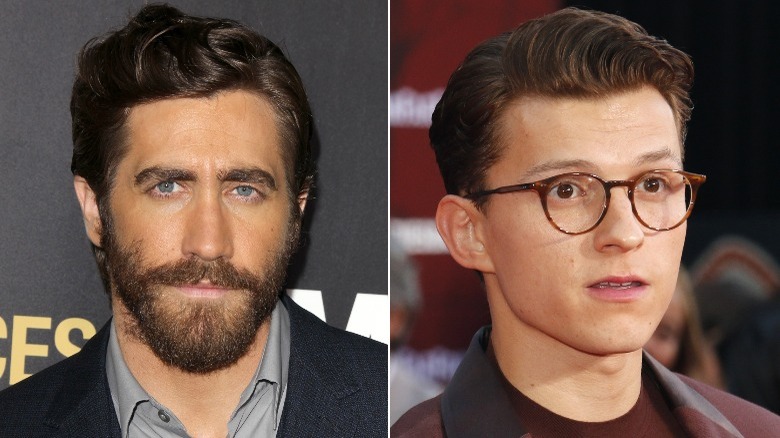 Actors Jake Gyllenhaal and Tom Holland