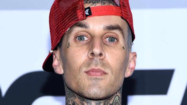 Travis Barker on the red carpet