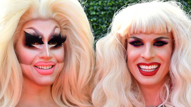 Trixie Mattel and Katya smiling