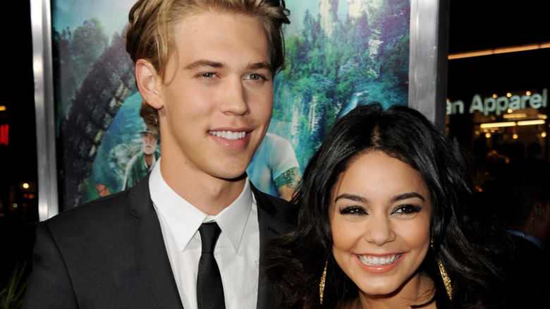 Austin Butler and Vanessa Hudgens smiling