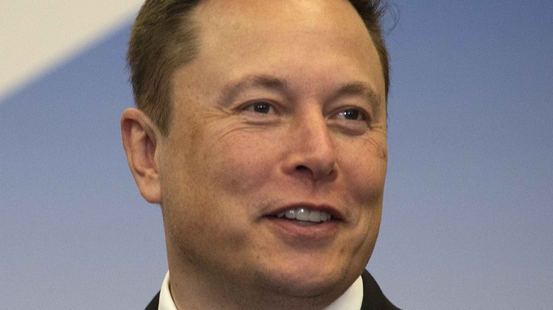 Elon Musk smiling