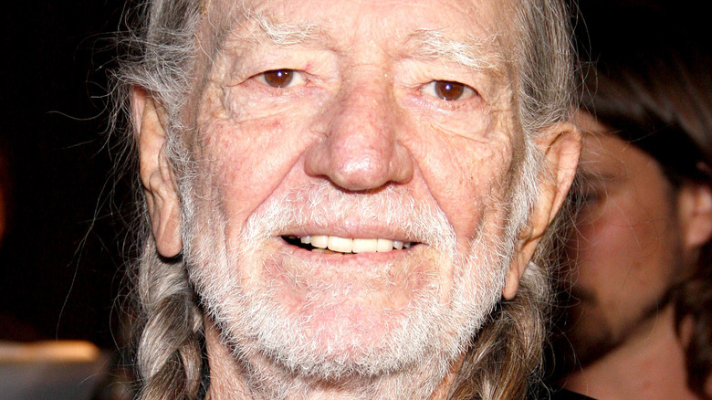 Willie Nelson smiling