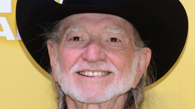 Willie Nelson smiling