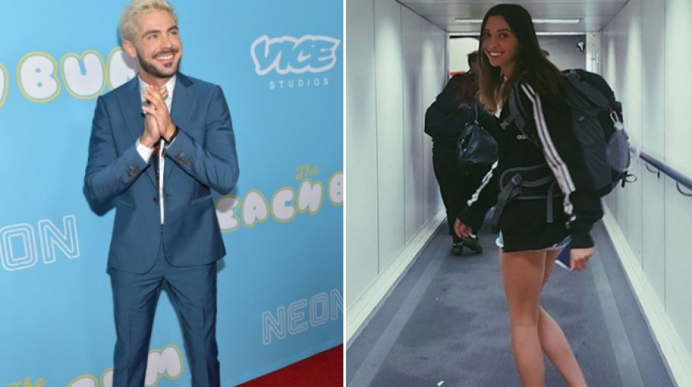 Zac Efron laughing at Vice event and Vanessa Valladares 