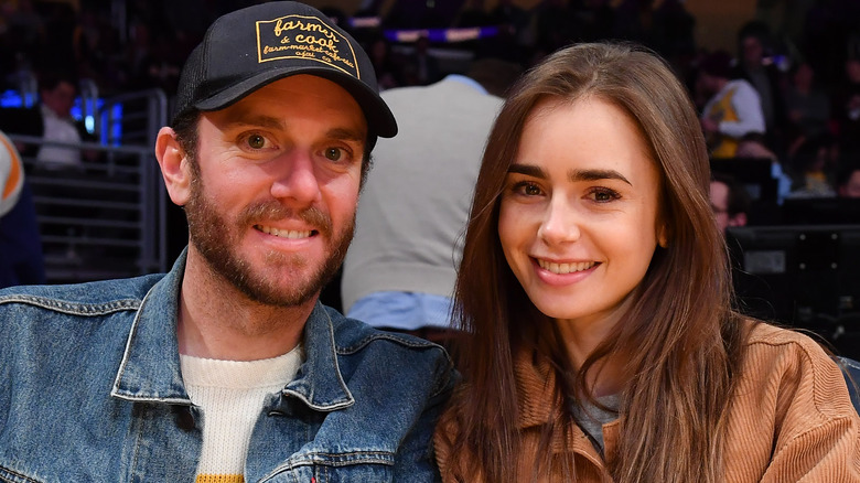Charlie McDowell with Lily Collins