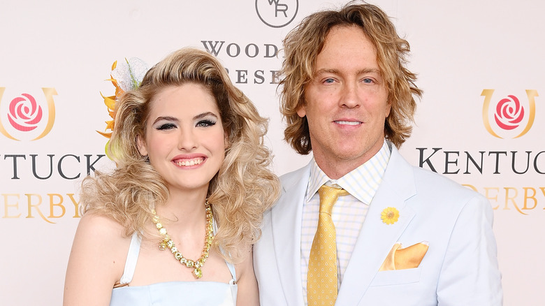 Dannielynn and Larry Birkhead pose