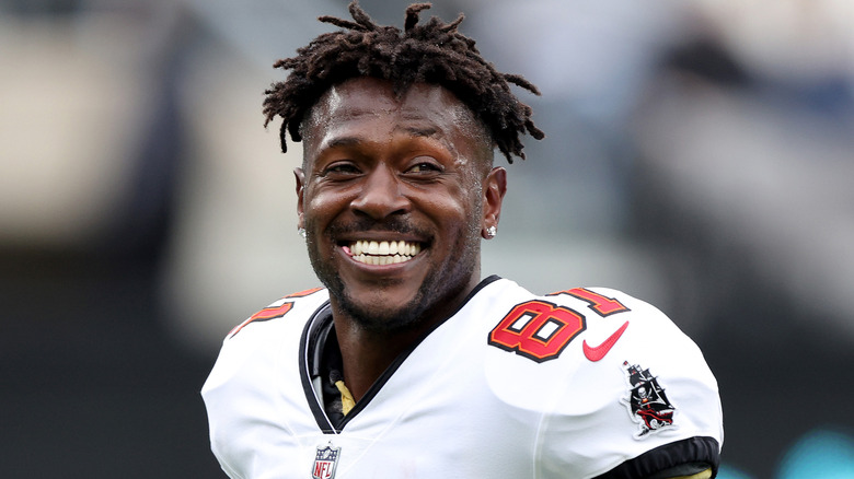 Antonio Brown in football uniform