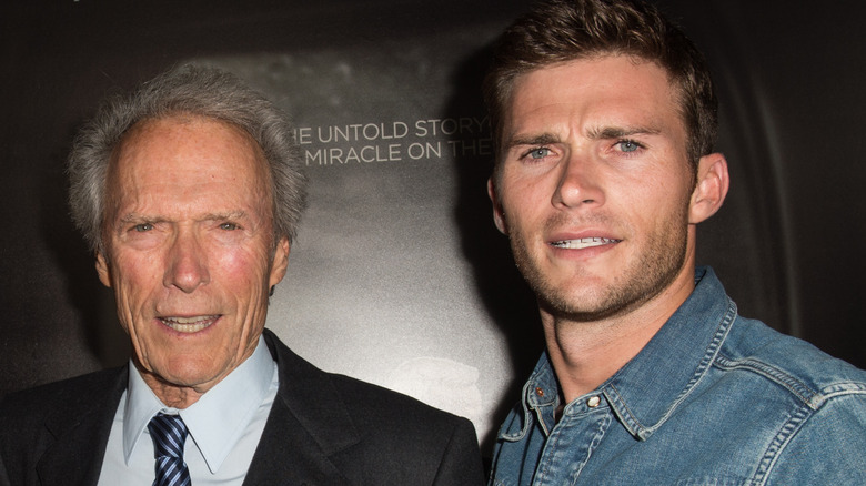 Clint Eastwood with Scott Eastwood at an event