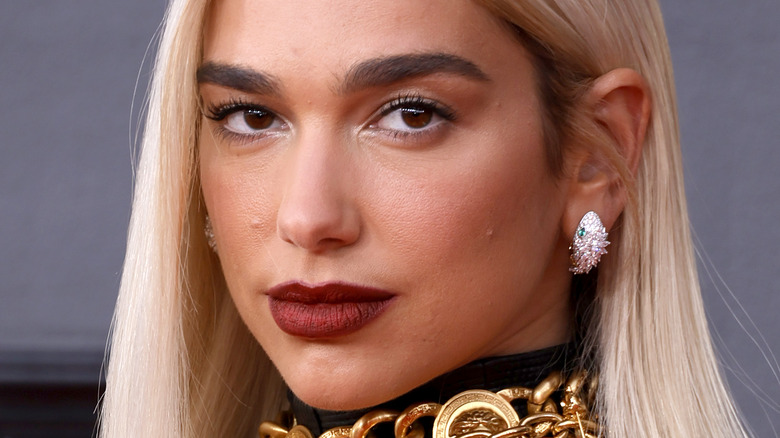 Dua Lipa gazing in front