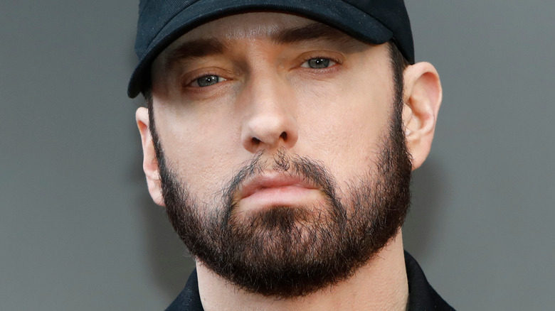 Eminem wearing a Kangol hat