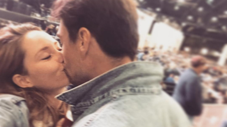 Merritt Patterson and JR Ringer kiss in a selfie