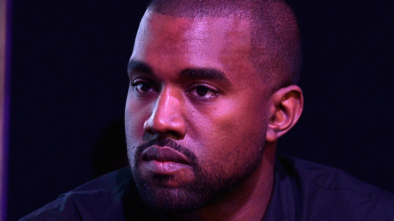Kanye West looking away