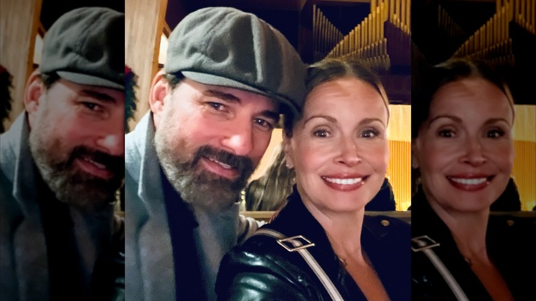 Warren and Sonya Christie smiling in a selfie from date night