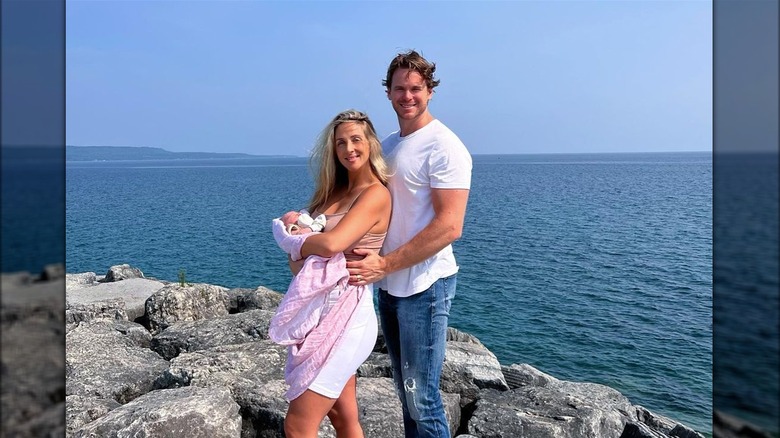 Mike Holmes Jr. with wife Lisa and daughter Azura